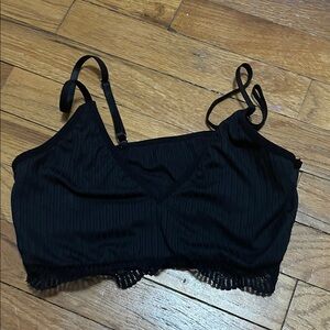 Victoria's Secret Black Lace Trim Bra